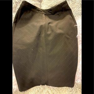 Pin striped pencil skirt